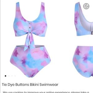 NWT Dresslily.com two piece tie dye bathing suit